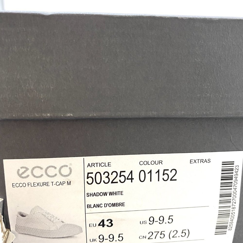 ECCO FLEXURE T-CAP MEN'S SNEAKERS White - Picture 11 of 11